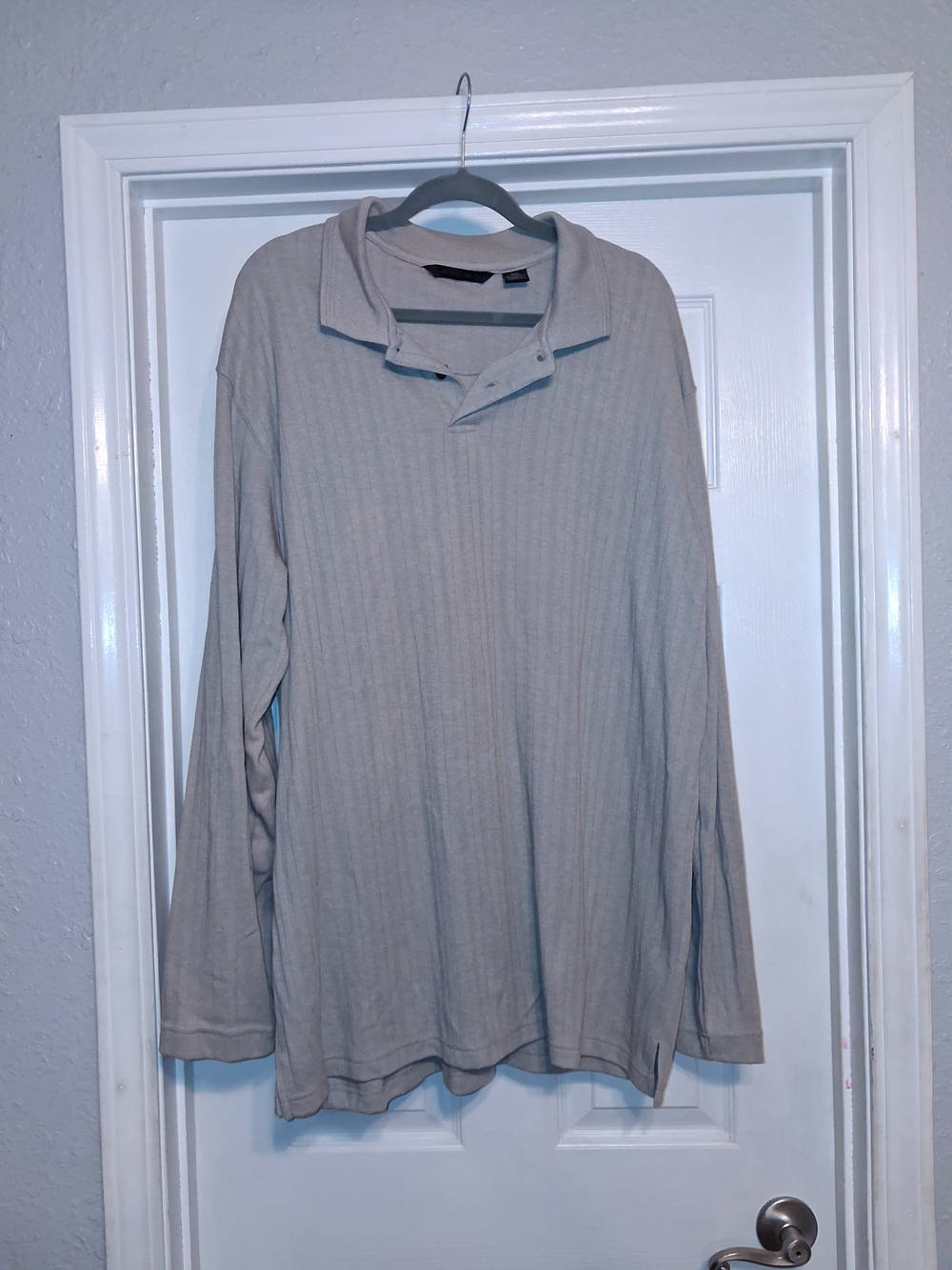 Axist Men's Long Sleeve Polo Shirt - Taupe